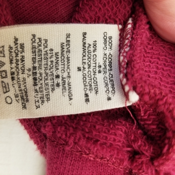 {M} Free People Sleeves Glorious Sleeves Velvet Sleeves on Sweatshirt Body - Picture 9 of 11